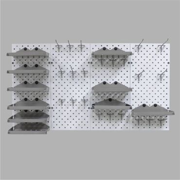 Стеллажи: Панель перфорированная, настенная, для магазина и склада — 5