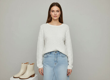 cottonfield sweter: Clockhouse, Women`s sweater, size M