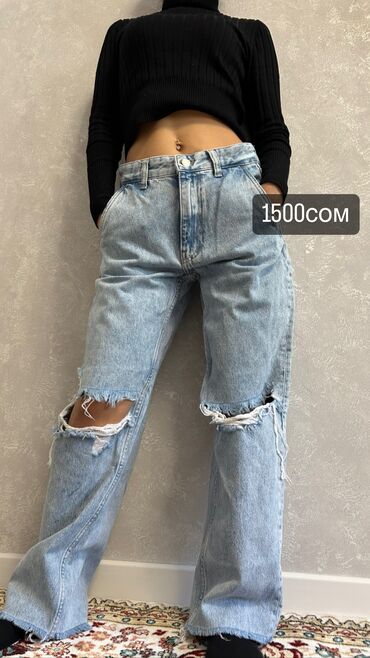 светлые женские джинсы: Прямые