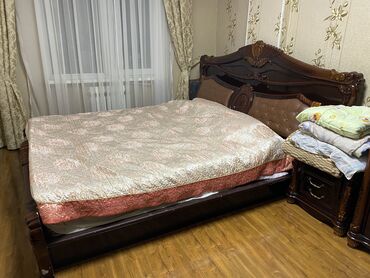 Спальные гарнитуры: Спальный гарнитур, Б/у, Двуспальная кровать, Шкаф, Комод, Другая страна, Самовывоз