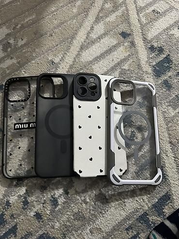 Набор чехлов для iPhone 13 про Макс. Баары 300сом. Интергельпо, район