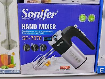 Ручной миксер Sonifer SF-7078 - Мощность: 500 Вт, медный мотор -