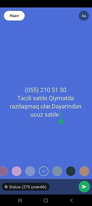 2025: Elan mətni şəkildən göründüyü kimi: - Təcili satılır - Qiymətdə — 1