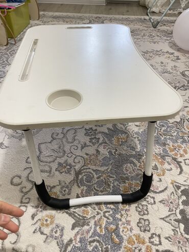 раскладной столы: Стол, цвет - Белый, Новый