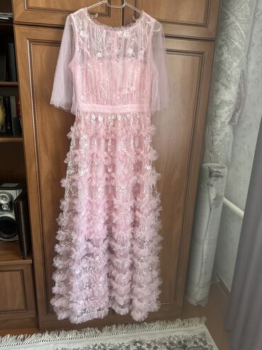 юбка xs: Детское платье, цвет - Розовый, Б/у