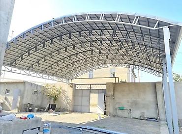 Metal konstruksiyalı günbəzir tipli talvar və avtopark örtüklərinin