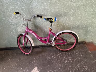 велосипед 7 лет: Детский велосипед, 2-колесный, Другой бренд, 6 - 9 лет, Для девочки, Б/у