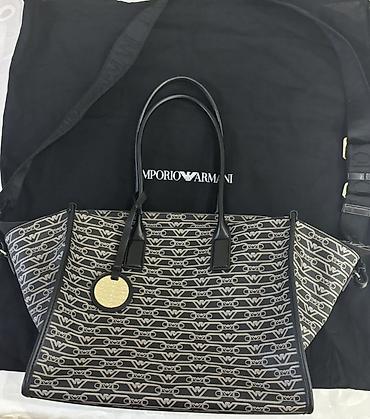 Çantalar: Emporio Armani GW20 monoqramlı qadın çantası - Model: geniş tote — 4