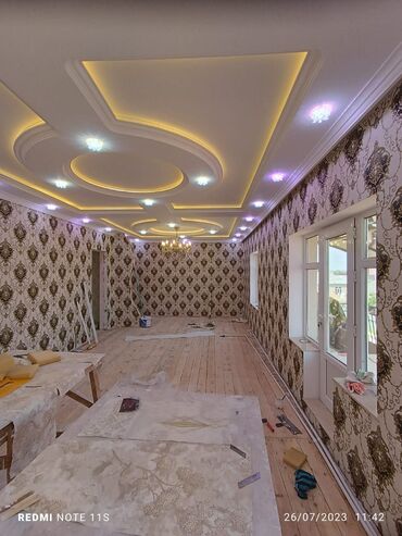 Malyar işləri: Malyar aboy şpaklyofka plastik ve gips paduqalar, alçpan pol işleri — 4