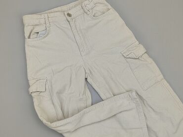 spodnie boyfriend: Material trousers, 11 years, 140/146, condition - Good