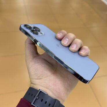 Apple iPhone: IPhone 13 Pro Max, Б/у, 256 ГБ, Pacific Blue, Защитное стекло, Чехол, Коробка, 84 % — 5