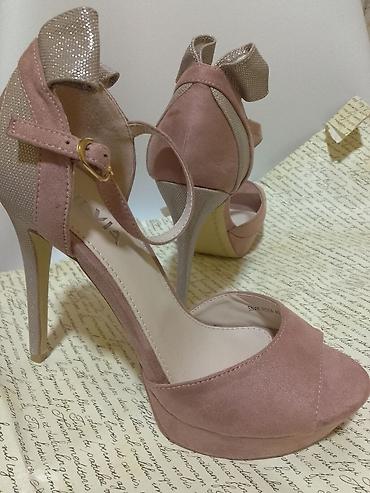 sandale za ples: Stileto potpetice,rose boja,Novo,velicina 40.Cena 1400 — 1