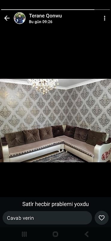 Divan və kreslo dəstləri: Künc divan dəsti - L formalı, 2 hissəli künc divan - Yumşaq oturacaq — 1