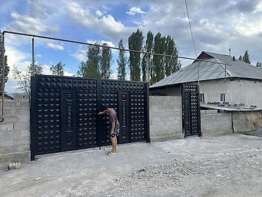Откатные ворота: Металлические ворота и калитки с горизонтальными ламелями - Типы — 7