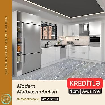 ay: Sifarişlə mətbəx dəsti, Özü çəkən petlələr, Mat laminat, Kredit var, Pulsuz çatdırılma — 6
