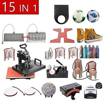 printer sublim: İstilik Presləmə Maşını – RB-N1501 və üstündə xüsusi printer Epson — 1