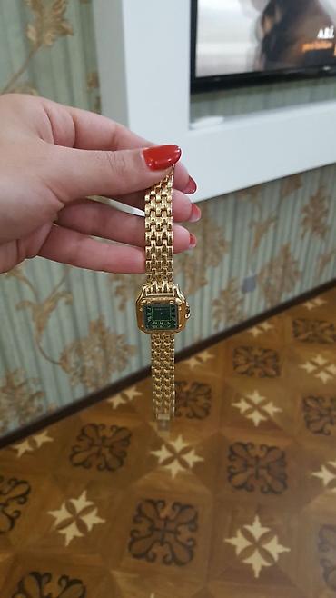 Наручные часы: Cartier A Class qol saatı - Korpus və qolbaq: qızılı rəngdə metal — 4