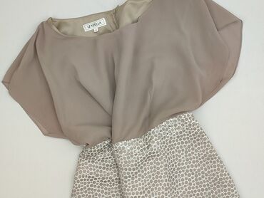 sukienki welurowe plus size allegro: Isabella, Women`s dress, size 2XL (EU 44)