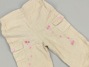 bielizna basic: Baby material trousers, 9-12 months, 74-80 cm, condition - Perfect