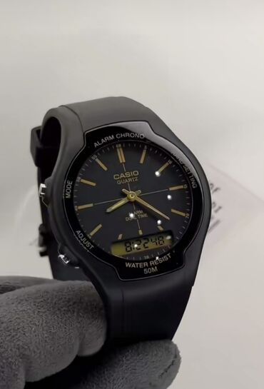 мужские часы casio цена бишкек: Водонепроницаемость 50 метров, удобные, минималистические часы от
