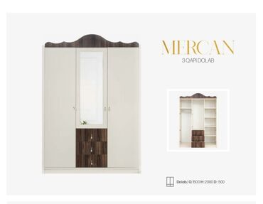 3 luk taxta: Новый, Распашной, 3 двери Прямой шкаф, Гардеробный шкаф, Турция at lalafo.az 3 luk taxta: Новый, Распашной, 3 двери Прямой шкаф, Гардеробный шкаф, Турция