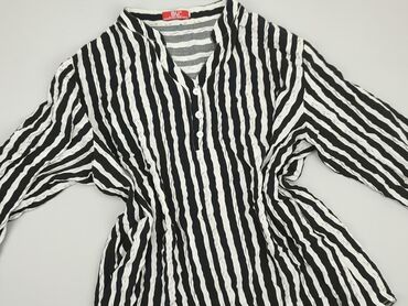 czarne bluzki z długim rękawem: Blouse, M (EU 38), condition - Good