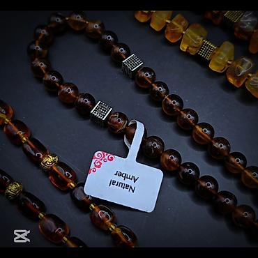 Bijuteriya: Təbii kəhrəbadan təsbeh kolleksiyası qiymətlər 200_250azn - Material — 3
