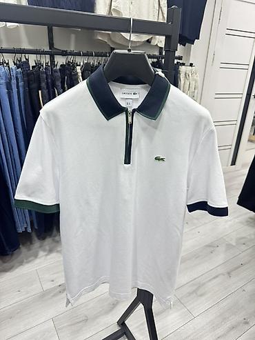 Рубашки: Мужская рубашка, S, M, XL, Lacoste, Новый, цвет - Белый, Самовывоз — 2