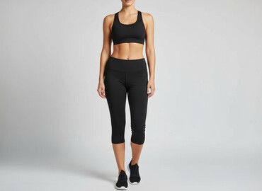 legginsy wyszczuplające plus size: Janina, Лосини Спортивні жіночі, розмір M