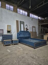 купить кресло для офиса: Двуспальная кровать, Трюмо, 2 тумбы, Б/у at lalafo.az купить кресло для офиса: Двуспальная кровать, Трюмо, 2 тумбы, Б/у