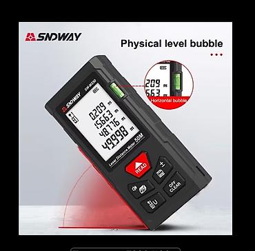 1 kub necə kvadratdir: SNDWAY SW-MS50 lazer məsafəölçən – 50 m Xüsusiyyətlər: - Ölçmə — 2