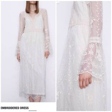 dress plate: Zara embroidered dress