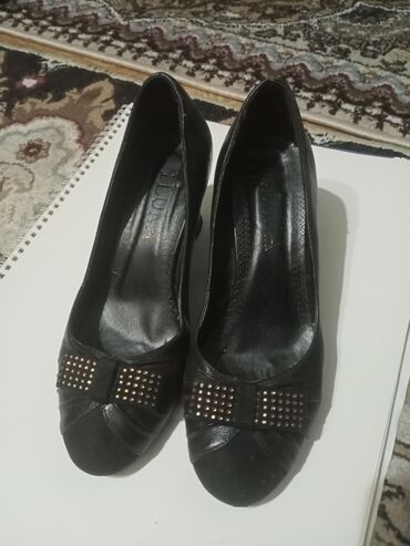турецкие туфли на платформе: Туфли 37, цвет - Черный