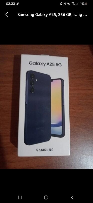 samsung ego s9402: Samsung Galaxy A25, 256 GB, rəng - Göy, Zəmanət, Kredit, Qırıq