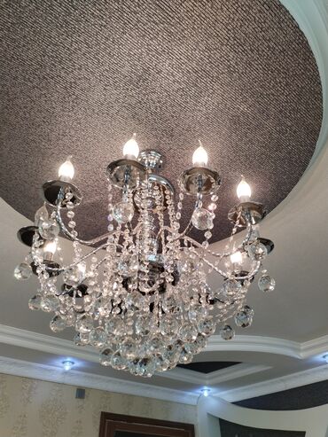 Şamdanlar: Çılçıraq, 10 və daha çox lampa, Xrustal