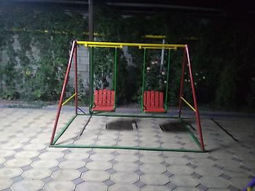 Детские качели: Детские каркасные качели! безопасные, надёжные, практичные! широкие — 6