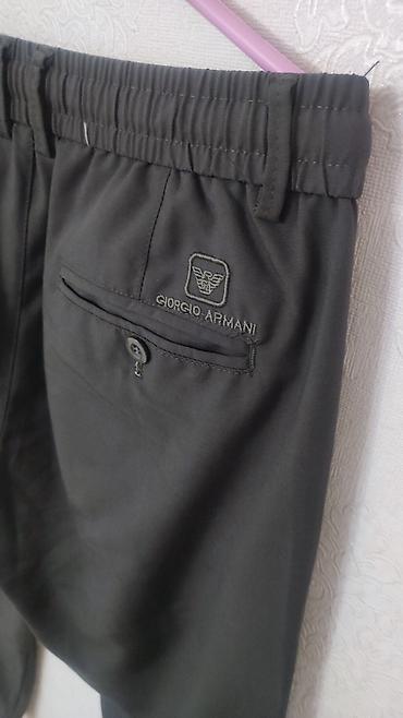 palt: Klassik Şalvar, Giorgio Armani, XL, rəng - Boz — 4