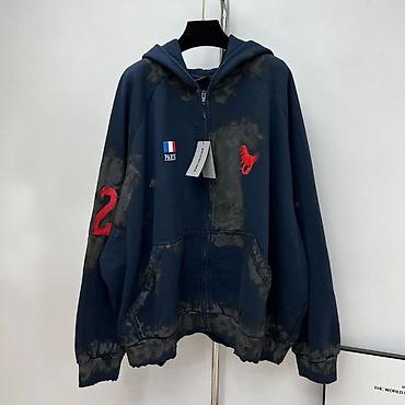 Толстовки: Мужская толстовка, L, Balenciaga, Новый, цвет - Синий — 1