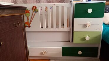 Детские односпальные кровати: Б/у, Для девочки и мальчика, С матрасом, С выдвижными ящиками, Турция
