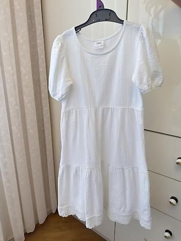 ponço nədir: ZARA Usaq donu – ağ rəngdə, yüngül teksturalı (waffle/quilted — 1