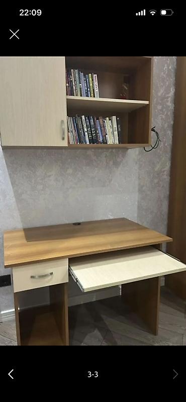 Düz masa, Polkalı, Siyirməli, Sadə laminat, Zəmanətsiz, Kredit yoxdur