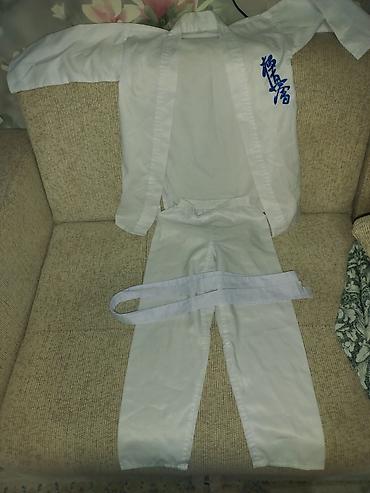 Комплекты одежды: Kyokuşin karate üçün ağ gi dəsti - Tam dəst: jaket (kimono üstü) — 1