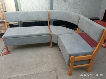 мебел уголок: Цвет - Серый, Новый