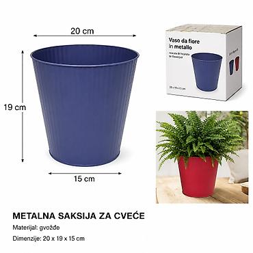 KMT Ovalni okrugli plastični saksija 502102 Praktična saksija za