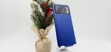 Nokia: Poco M3, Б/у, 64 ГБ, цвет - Синий, 1 SIM, 2 SIM