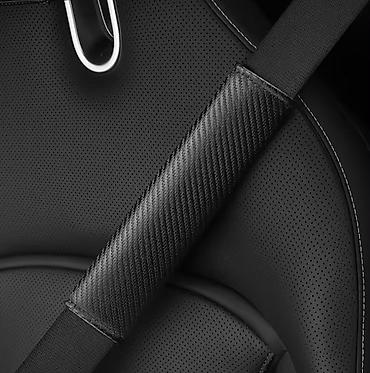 seat: Avtomobil üçün təhlükəsizlik kəməri qoruyucusu — Qara Qara rəngli — 4