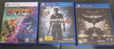 PS5 (Sony PlayStation 5): Продам или обменяю Ratchet and clank -2000 Batman -1000 Uncharted 4-