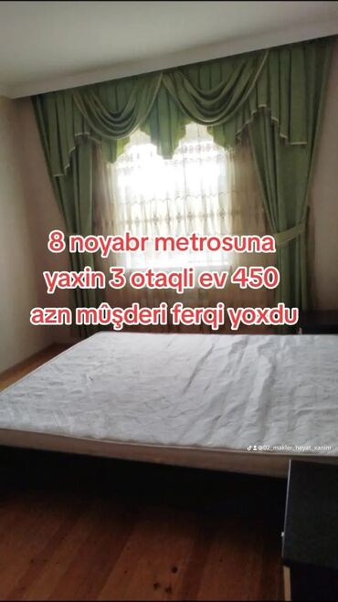 100 kv. m, 3 otaqlı, Kombi, Qaz, İşıq