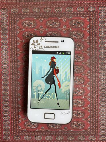 телефон самсунг 8: Samsung S5830 Galaxy Ace, Колдонулган, < 2 ГБ, түсү - Ак, 1 SIM