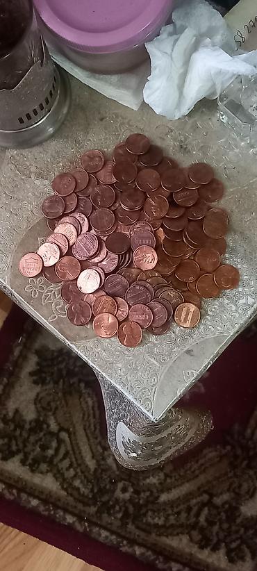 Sikkələr: 150 ədəd ABŞ 1 senti - ABŞ-da, əmək haqqının yüksək olması və kard — 7